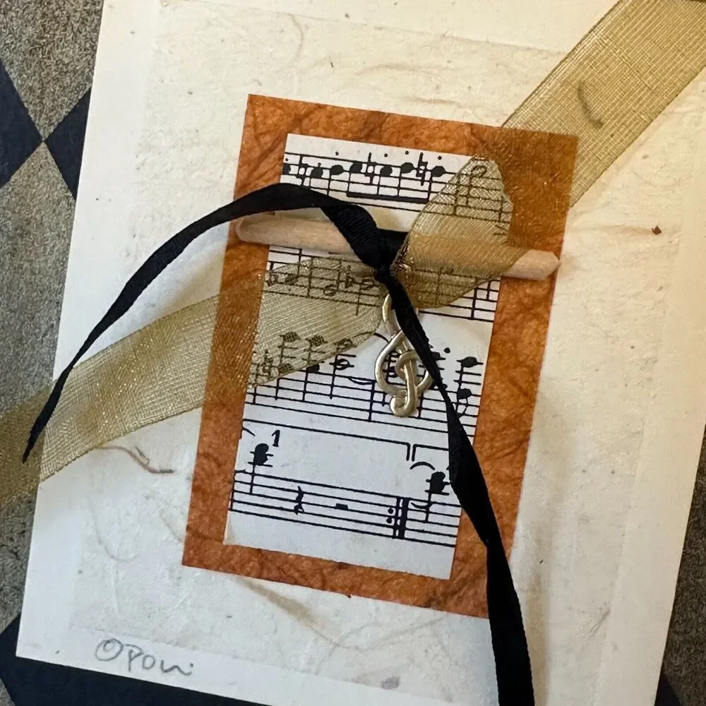Toccata Refillable Journal Notebook Constance‎ Kay Studio Collection Music Theme